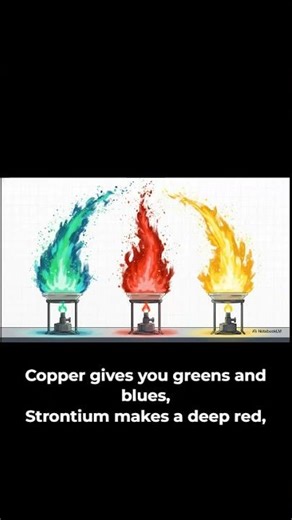 Why Do Flames Have Different Colors? #sciencefacts