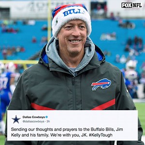 Buffalo Bills Hall of Fame QB Jim Kelly received support from all around the NFL after learning that his cancer had returned. #KellyTough | NFL on FOX