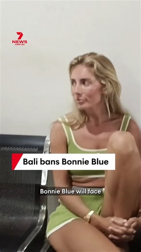 5.9M views · 12K reactions | Adult content creator Bonnie Blue will face trial in Bali before being deported along with her entourage. An investigation found she and the crew breached tourist visas and Indonesian traffic law by using an open pickup truck to film commercial content on a public street. #bonnieblue #bali #indonesia #deport #trial | 7NEWS Australia | Facebook