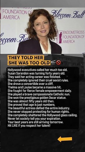 Hollywood Said Susan Sarandon Was Too Old