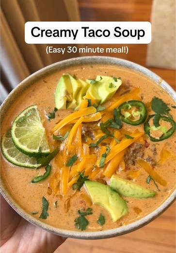 Creamy Taco Soup Recipe - Quick and Delicious