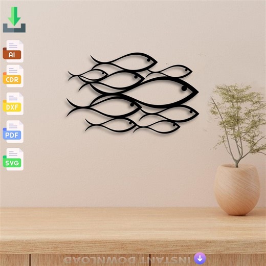 Family Fish Sign Laser Cut Vector Design (digital Download - Svg, Dxf, Ai, Pdf) - Etsy