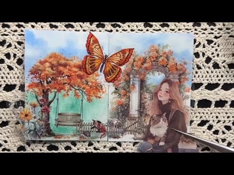 Relaxing Journal With Me 🌿 | ASMR for Sleep & Stress Relief 🍁
