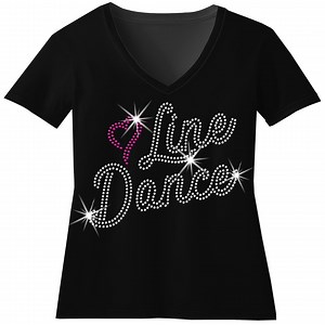 Custom Line Dance Heart Rhinestone Bling Shirt Matching Line Dance Partners Sparkle Sweatshirt Boots on the Ground Country Diva Girl Gift T - Etsy