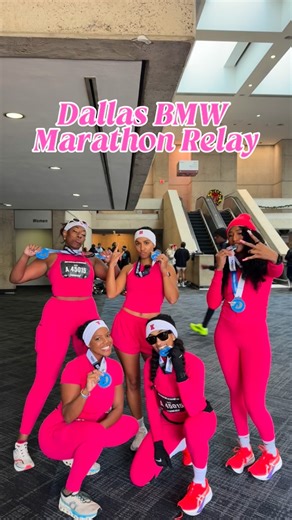 Taryn on Instagram: "If I have to run in the cold, there’s nobody else I’d want to do it with 💕 Forever grateful for my people, I love y’all real bad!!!! Shoutout to the best run club @rprc_tpa #dallasmarathon #bmwmarathon #running #relayteam #runners #nikewomen #nike #athlete"