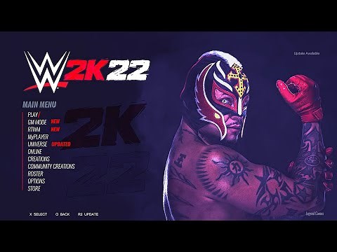 WWE 2K22 Main Menu Reveal! Game Modes, Match Types (PS4/XB1 Concept)