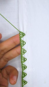 1.8M views · 10K reactions | Most Viral Border lace hand embroidery sewing tutorial! #trending #facebookreels #reelsfb #fbreelsvideo #stitch #reels #cute #embroidery #border #handmade #fbreels #fypシ #viral #everyone #shorts | RozaBird | Facebook