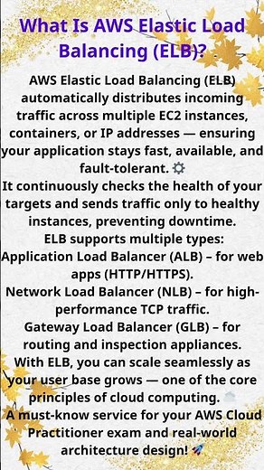 What Is AWS Elastic Load Balancing ELB? | Distribute Traffic Automatically ⚖️