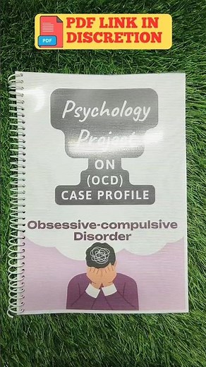 Psychology Project On Obsessive-Compulsive Disorder (OCD) #diy #project #class12
