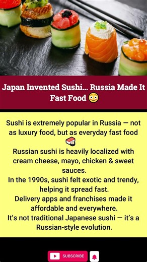 Japan Invented Sushi… Russia Made It Fast Food 😳