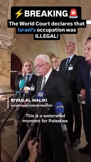 Explanation: The International Court of Justice (ICJ) has concluded that Israel’s prolonged occupation of Palestinian territories is illegal under international law. Although the ruling is a non-binding advisory opinion, it clearly affirms the Palestinian people’s right to self-determination and confirms that Israel has legal obligations to end the occupation, dismantle settlements, and provide reparations. This decision marks a major legal and moral victory for Palestine, reinforcing long-stand