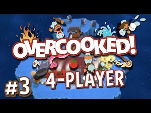 Overcooked - #3 - Fish & Chips (4 Player Overcooked Co-op Gameplay)