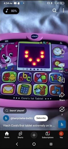 vtech tablet on low battery 🪫