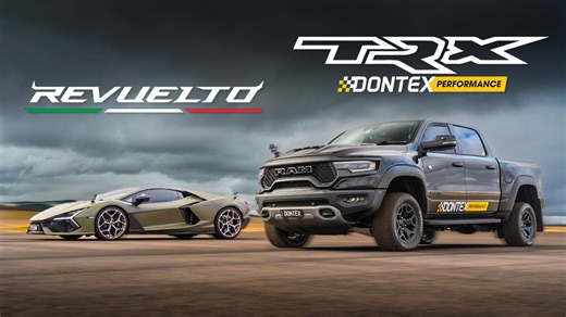 Lamborghini Revuelto vs 1200hp Twin-turbo RAM TRX Drag Race