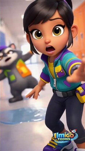 Zoya Zoom and the Wet Floor Slip Alert! |‪@ilmigotoons‬ Funny Cartoon Short