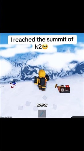 I summited after 2 hours of climbing🥹 #roblox