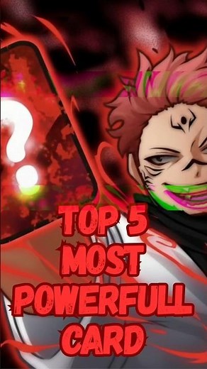 🔥 Top 5 Most Powerful Cards in Anime Card Clash Roblox! (UPDATED Ranking)