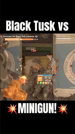 Black Tusk vs MINIGUN!💥 District Union Arena INVADED | OUROBOROS Striker Tank Build - The Division 2