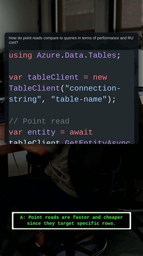 Point Reads vs Queries | .NET Interview Question #Shorts #Csharp #Coding #Programming