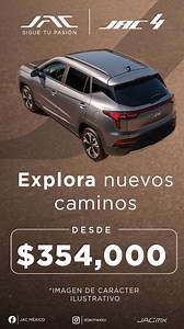 ¿Estás listo para la aventura? Descubre nuevos caminos. Con la nueva JAC 4 redefine tus límites. 🚗✨ #OrgullosamenteMexicanos #JACMéxico #MiNuevoJAC #JAC4 #Autos #SUV #JAC | JAC México