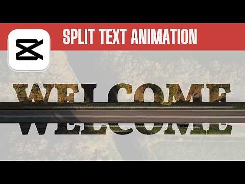 CapCut PC Tutorial: Creating a Simple Cinematic Split Text Animation Intro | Step-by-Step Guide