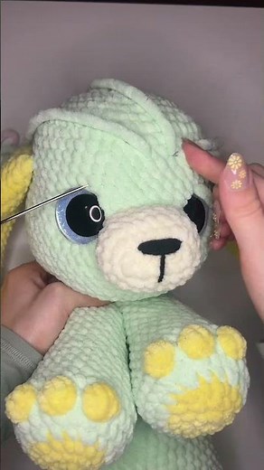 Bringing My Snuggly Pup to Life! 🐶 #crochet #amigurumi #embroidery #sewing