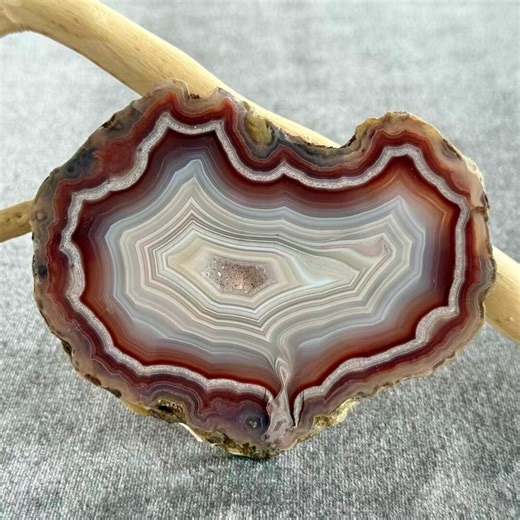 Laguna Agate Polished Slab, Natural Mexican Banded Agate Display Stone - Etsy