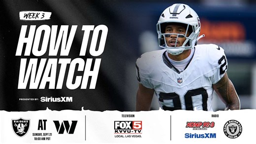 How to watch, listen to and livestream Raiders at Commanders
