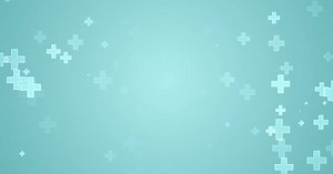 Abstract Medical Plus Signs Animated Background