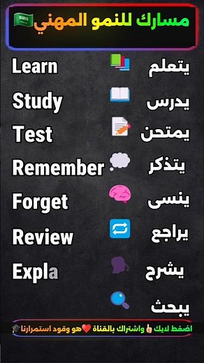 تعلم اللغة الإنجليزية من الصفر حتى الاحتراف🇸🇦 #مسارك_للنمو_المهني