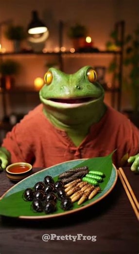 Mukbang! A frog eats its favorite bugs
