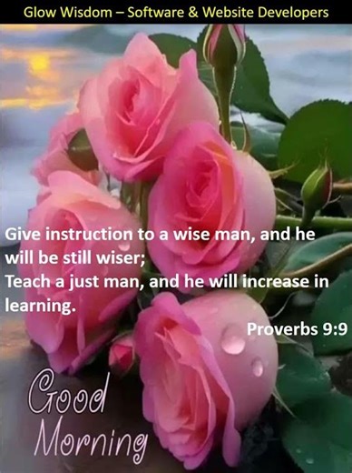 Proverbs 9:9 - Give instruction to a wise man | #dailyverse #bibleverse #quotes #goodmorning