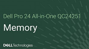 How to replace the memory on the Dell Pro 24 All-in-One QC24251