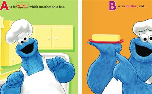 英文绘本阅读| 芝麻街：Cookie Monster ABC for cookies!