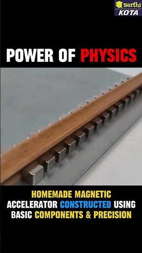 Homemade Magnetic Accelerator Experiment ⚡ | Power of Physics #shorts