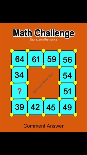 Your brain vs this puzzle..who wins? #math #mathchallenge #brainteaser #crazymathematics #mathtest | Crazy Mathematics