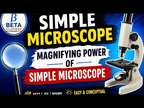 || Magnifying Power of Simple Microscope || Optical instruments || Simple Microscope ||Beta classes|