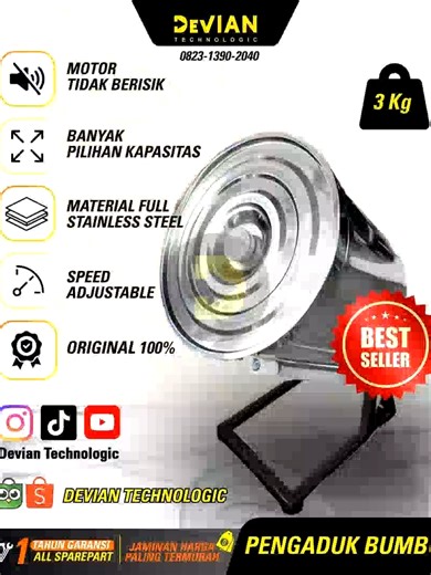 Memproduksi Segala Macam Jenis Mesin Usaha. Baik di Sektor Makanan, Pertanian, sampai Industri Kelebihan Devian Technologic : 1. Free Packaging Kayu 2. Free Garansi 12 Bulan All Sparepart 3. Free Konsultasi Admin (Chat / Call) 24 Jam 4. Free Voucher Cashback Up To Rp. 1.000.000 5. Stok Selalu Ready 6. Produk High Quality 7. Menyediakan reseller & dropshiper 8. Berpengalaman di Mesin Usaha Makanan, Pertanian Sampai Industri KOMODITAS : ️- Bumbu Snack ️- Bumbu Basreng ️- Bumbu Kering ️- Bumbu Basa