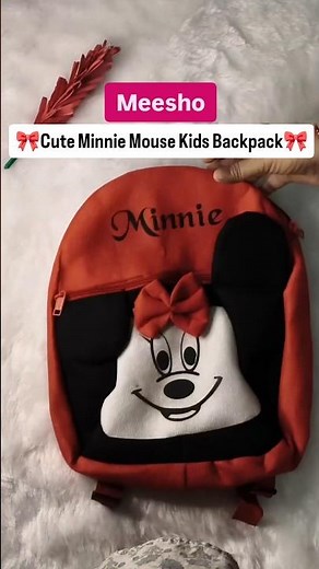 Cute Minnie Mouse Kids Backpack 🎒 | #meeshofinds #dailywear