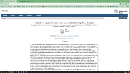 【学习资料】晶体结构中的无序