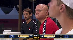 It ends with a tiebreak. Novak Djokovic pushes through to defeat Borna Coric 4-1, 4-3(1) at the Adria Tour. | Tennis Channel