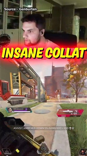 Genburten INSANE 300 Ping Collat in Apex #apexlegends #shorts