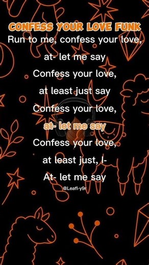 CONFESS YOUR LOVE FUNK lyrics #lyrics #shorts #lyricvideo #funk