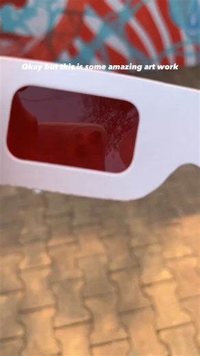 Favira life on Instagram: "Anaglyph art is a type of visual art or image that creates a 3D effect when you view it using red–cyan (red & blue) glasses. Each color filters a slightly different version of the image, and your brain merges them to give that depth/3D illusion. #anaglyph #art #mumbai #painting #fyp"