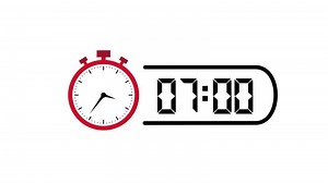 Digital Clock with Analog Stopwatch, Sports or Workout Timer Display