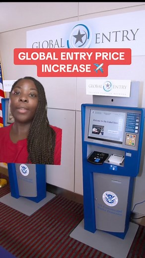 2.6K views · 66 reactions | THE PRICE OF GLOBAL ENTRY IS SET TO INCREASE!!! ✈️ #globalentry #globalentryinterview #globalentrytips #globalentryapproved #uscustomsandborderprotection #uscustoms #travel #travelgram #travelnews #traveltips | Blogionista Travels | Facebook