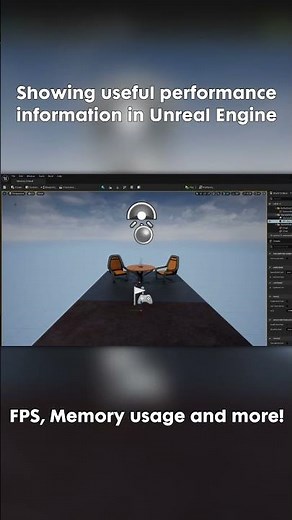 Showing FPS, memory usage and more! in the Unreal Engine Editor #shorts