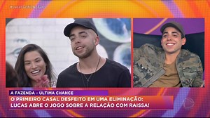 3.3M views · 10K reactions | Questionado pelos convidados do Hora do Faro, Lucas Selfie abre o coração e fala sobre o futuro do relacionamento com Raissa 樂 | Hora do Faro | Facebook