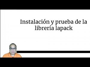 Instalación y ejemplo de lapack