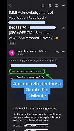 Australia Student Visa Application Notification Explained